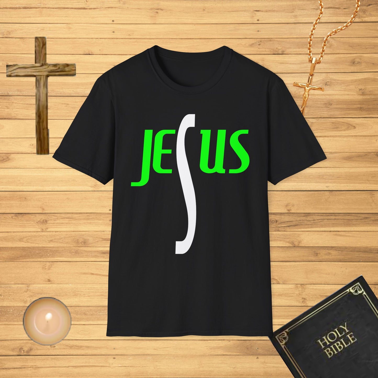 Jesus cross shape T-shirt