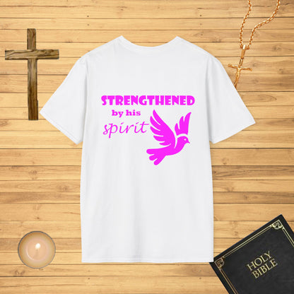 Strengthened by his spirit - pink