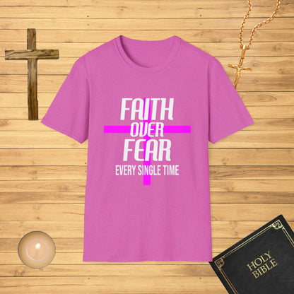 Faith over fear, pink