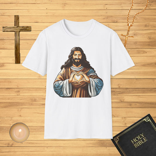 Jesus making a heart T-Shirt