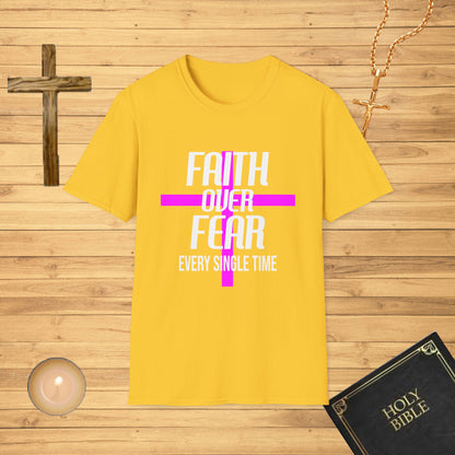 Faith over fear, pink