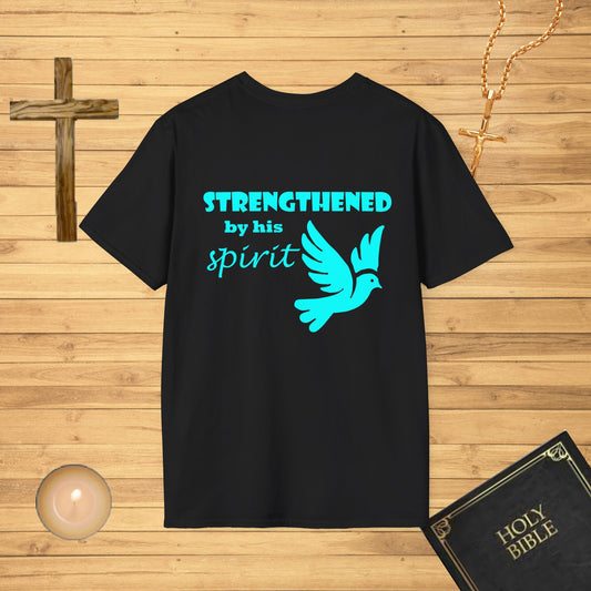 Strengthened by his spirit - blue