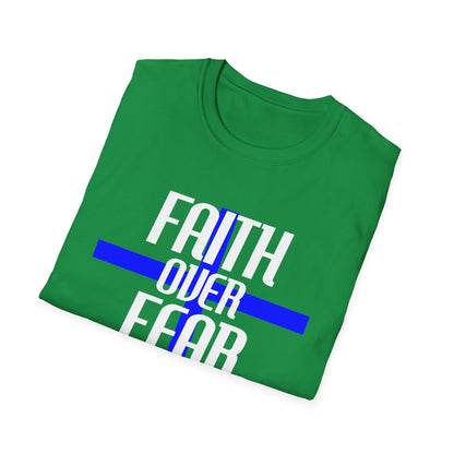 Faith over fear, blue