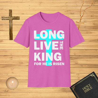 Long live the king, for he is risen, blue