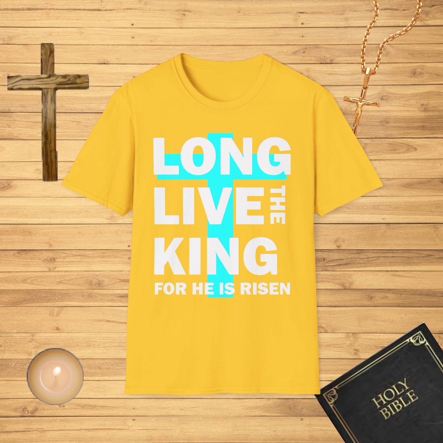 Long live the king, for he is risen, blue